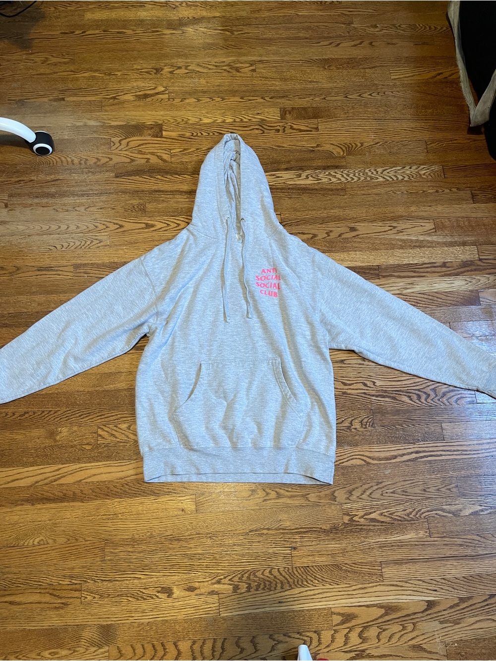 Anti Social Social Club Hoodie Pink Big Logo Men’s Size L
